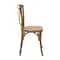 Flash Furniture Advantage Hand Scraped Dark Natural X-Back Chair X-BACK-DNAT - alternate 8